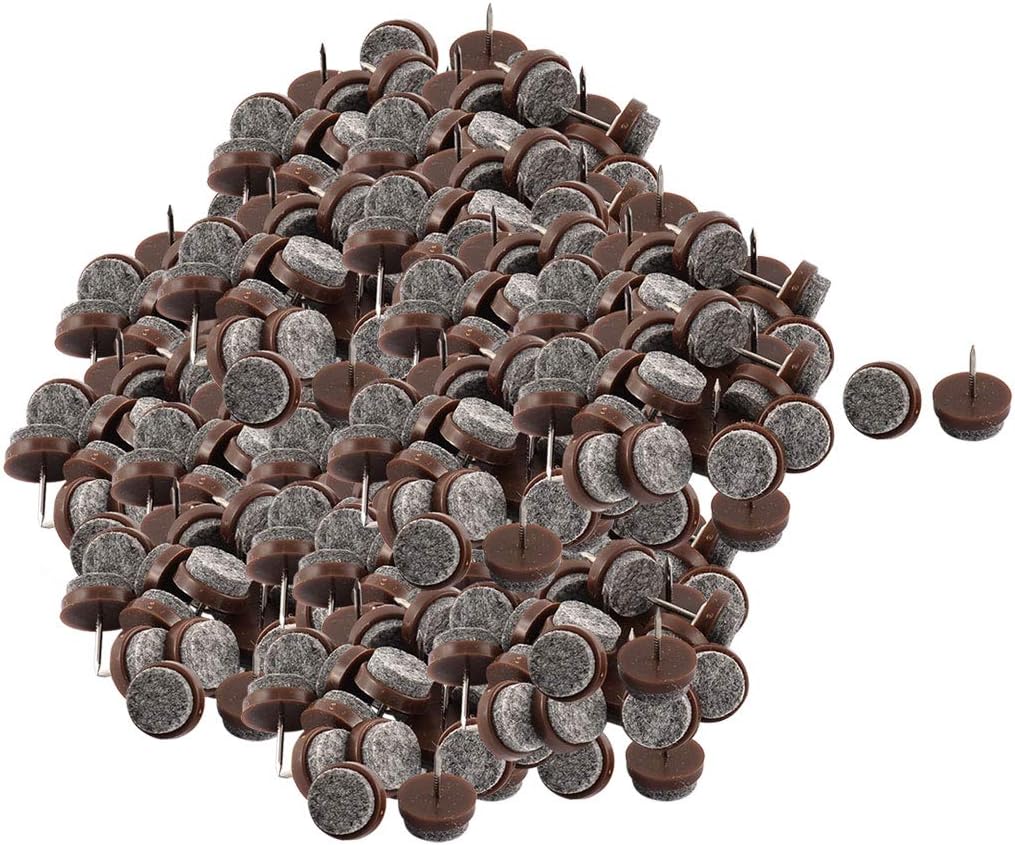 Felt Nail-on Furniture Chair Table Leg Protector Feet Pads 18mm Dia 500pcs (id: c5a b16 df1 81d 841