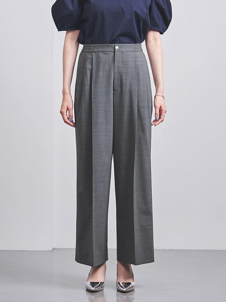 Amazon | [ユナイテッドアローズ] タック イージー ワイドパンツ