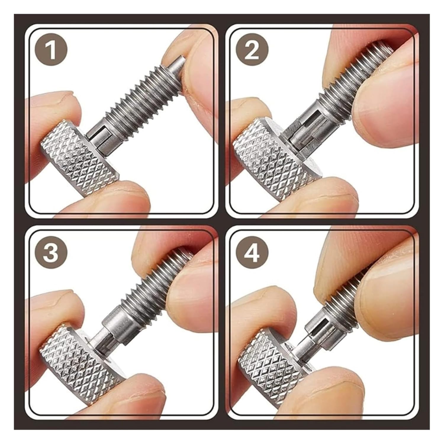 2pcs Knurled Knobs Rolling Toolboxes Spring Loaded Spring Plunger for Tool Box Hand Retractable Spring Plunger Lock Out(M16)
