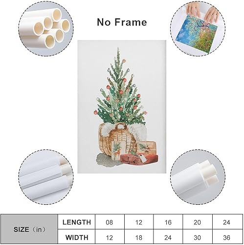 Miniatura 2 de WEIHNACHTSDRUCK, Weihnachtsbaum Wandkunst, Festlicher Druck, Winter Dekor, Xmas Dekor Posters Canvas Prints Painting Wall Decor Art Picture Artwork