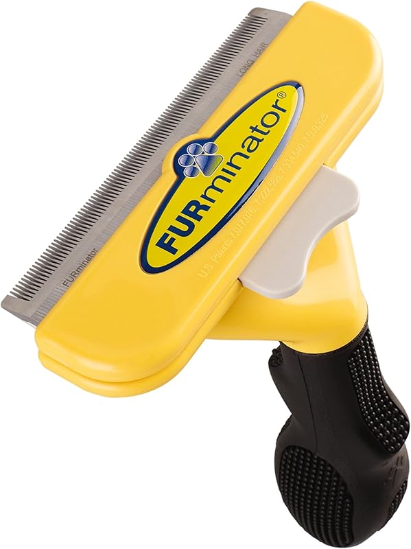 Herramienta DeShedding para perros, herramienta de aseo para perros, pelo grande y largo