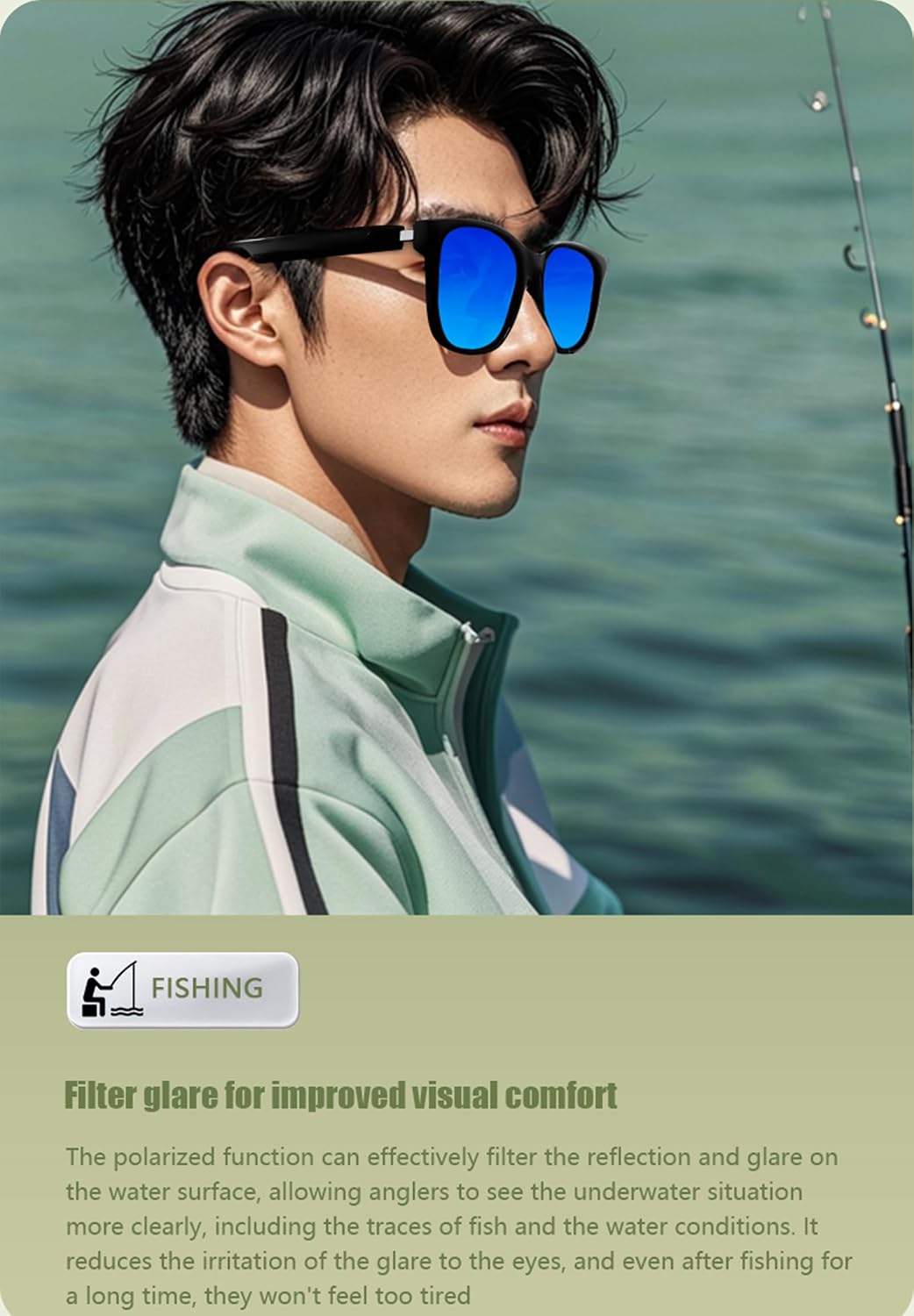 Xmenha Music Smart Glasses For Women Men Bluetooth Audio Glasses Headphones With Speakers Open Ear Headphones Bone Conduction Earbuds Bluetooth Eyeglasses Smart Glass