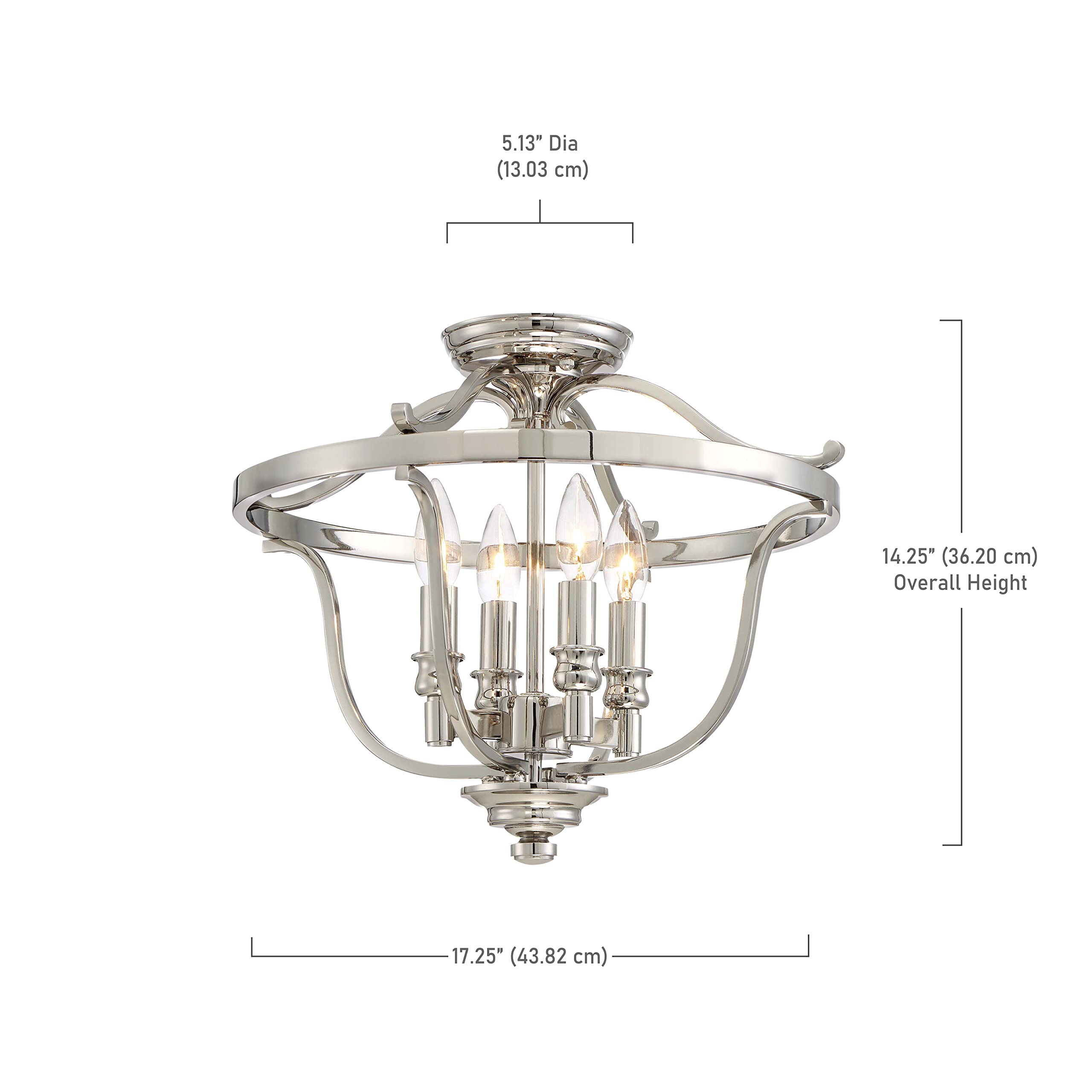 Minka Lavery Semi Flush Mount Ceiling Light 3296-613 Audrey's