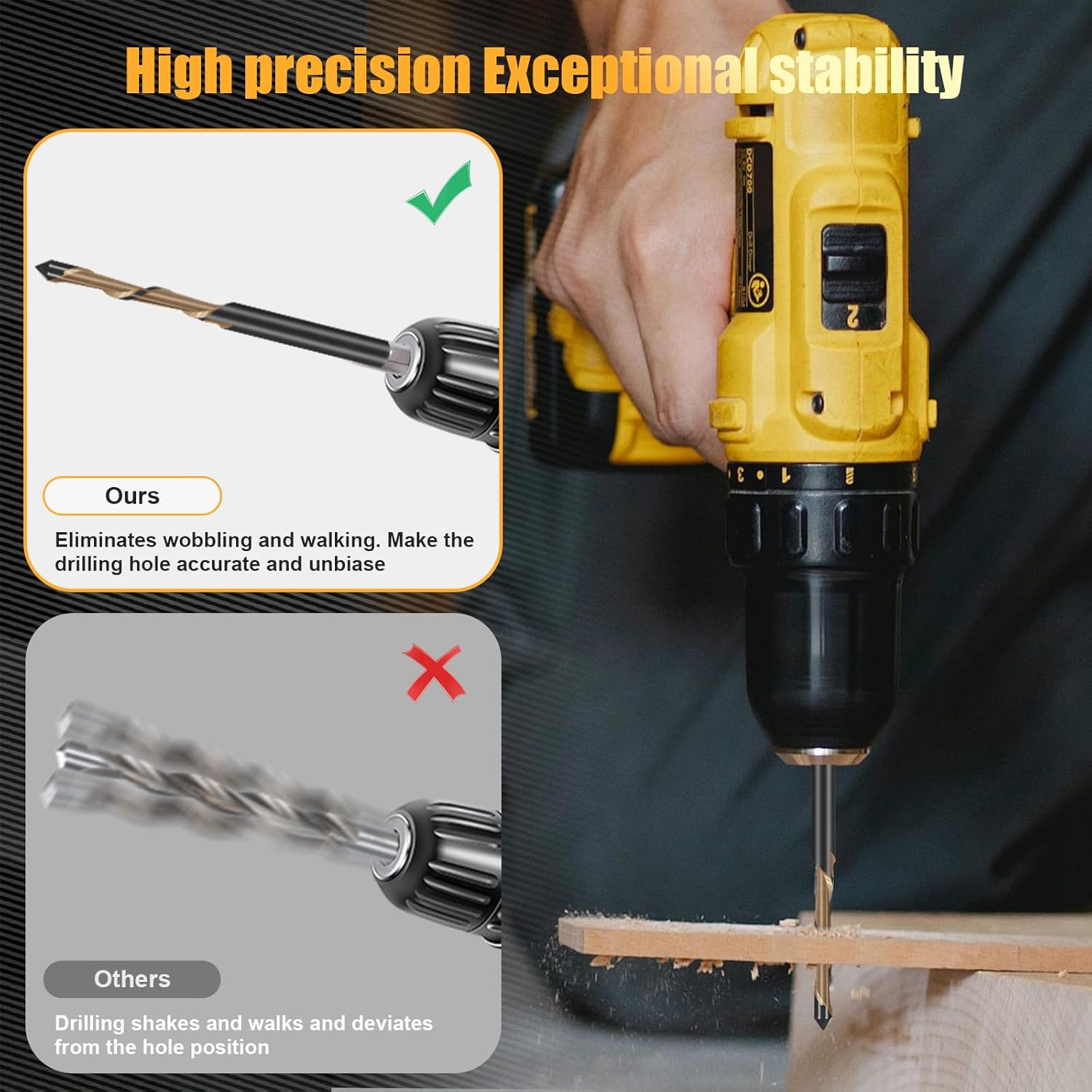 10 PCS Drywall Cutting Bit,3/16 Inch Hss Drywall Router Bits,Guide Point Brocas para Drywall for Use with Spiral Saws and Power Tools,Drywall Cutting Tool for Door and Window Openings in Drywall