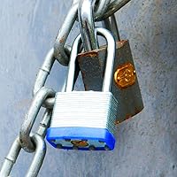 Vista 2 de SEPOX® 20-Pcs Pack Keyed-Alike Lock Set Sturdy Hardened Steel Long Shank Secure 1-9/16" 40MM Heavy-Duty Body Same Keys 2 Pcs Each Superb