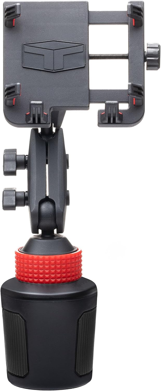 Extendable Cup Mount Phone Holder for Cars, Trucks, and SUVs, 360-Degree Rotation, 5" to 7" Extendable Arm, Spring-Loaded Cradle, Universal Fit for Most Smartphones