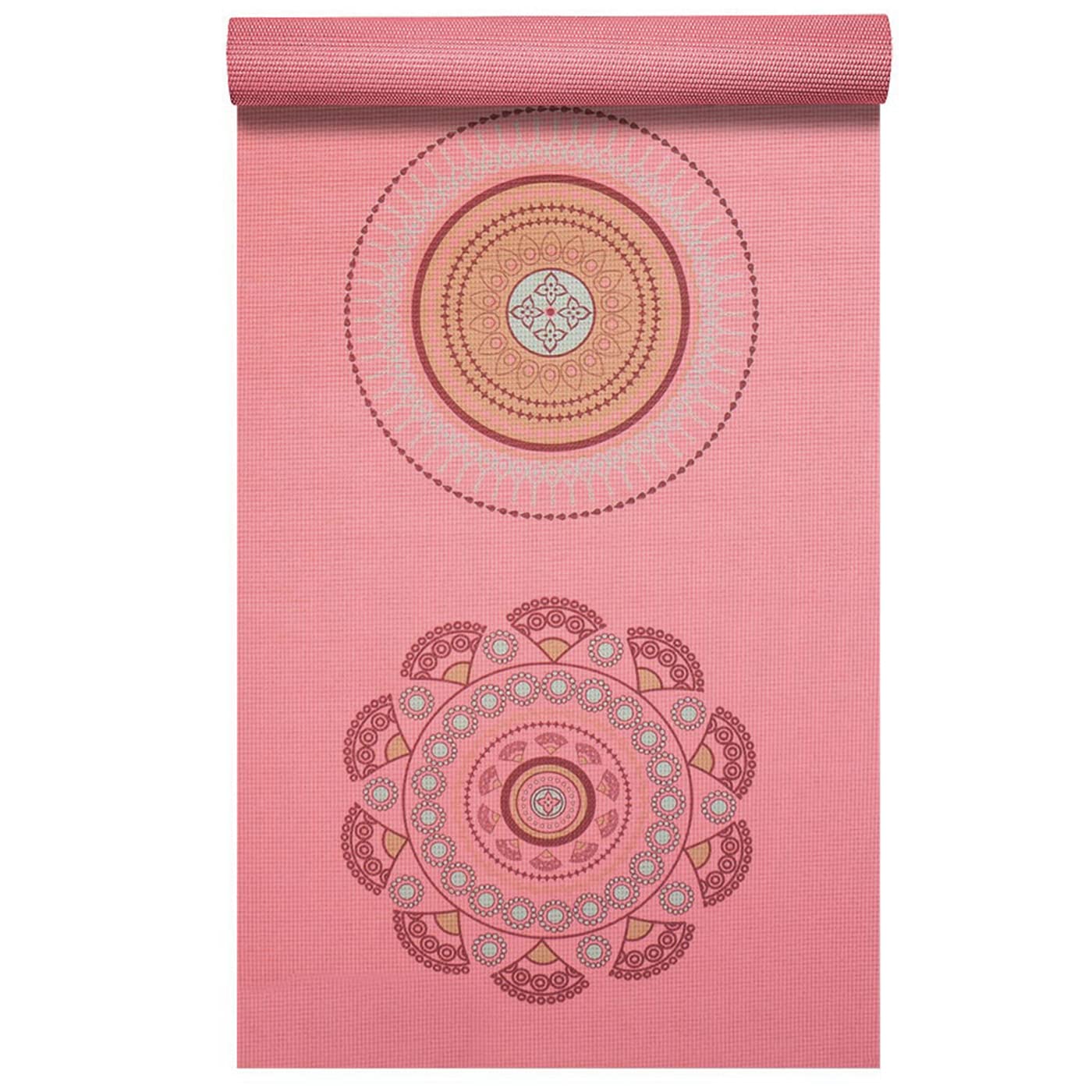 Photo 1 of **FACTORY SEALED**  ProsourceFit Yoga Mats 3/16” (5mm) Thick for Comfort & Stability with Exclusive Printed Designs Satya - Pink