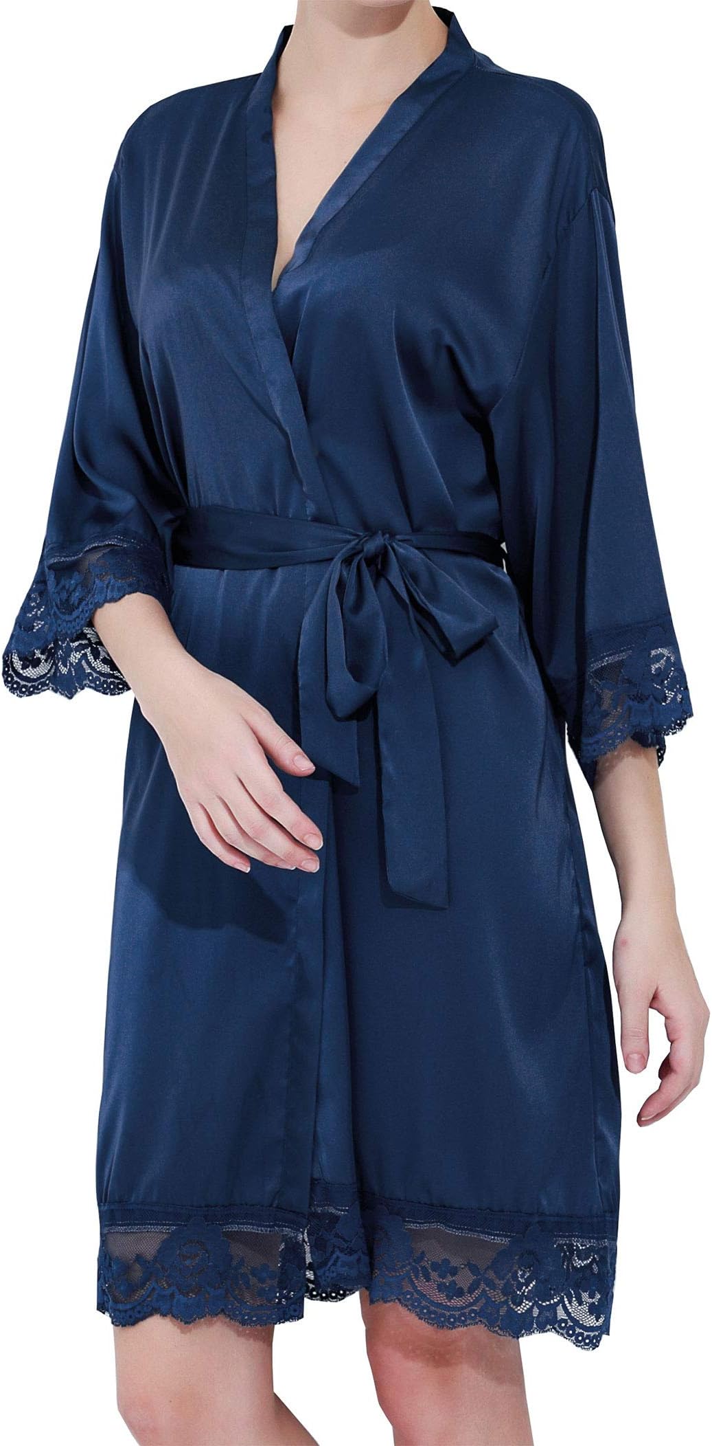 Women's Satin Lace Bride & Bridesmaid Robes for Bridal Party