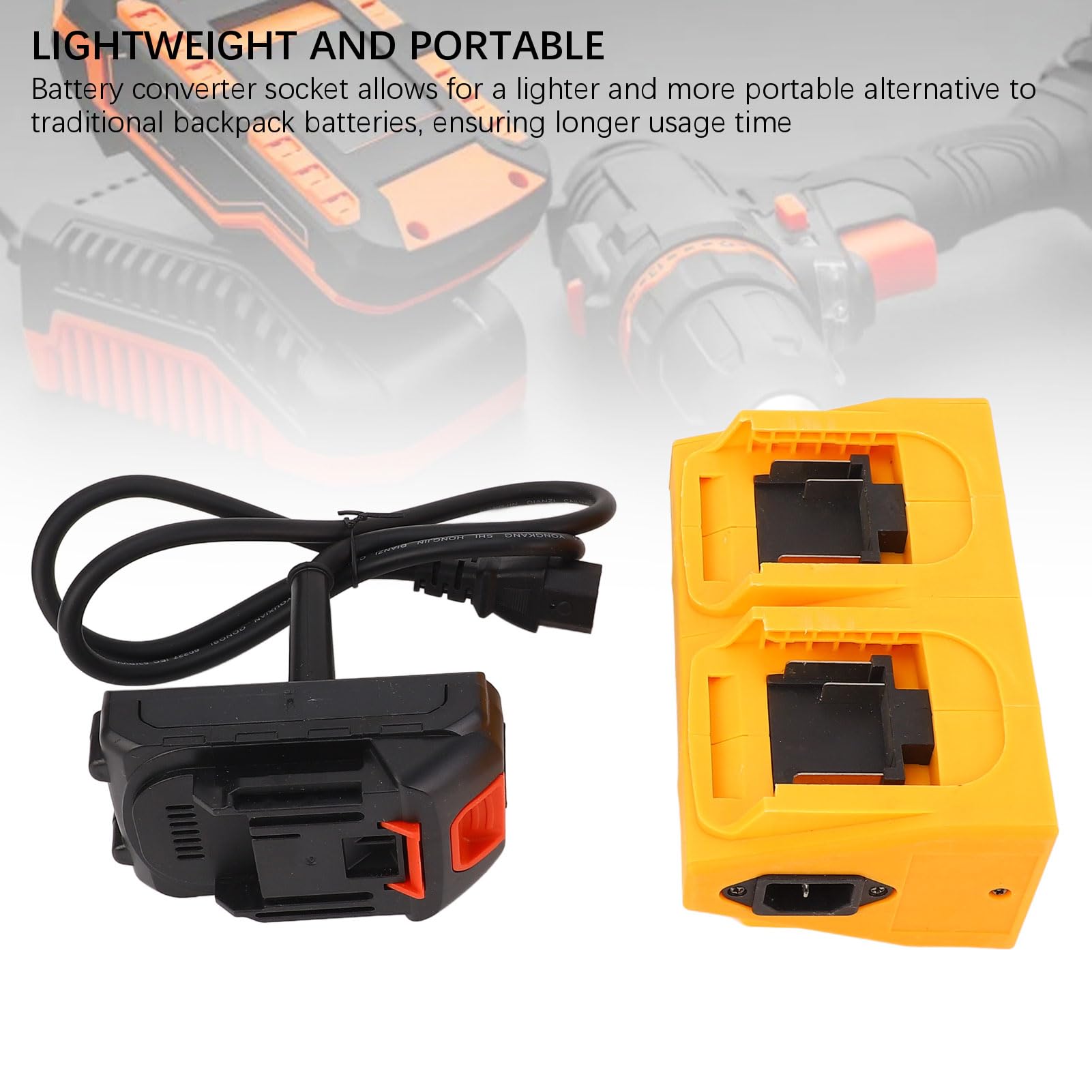 Convertidor de Batería Versátil Conjunto de Enchufe de Herramienta de Alimentación de Material Fuerte Kit de Adaptador de Enchufe para la Lavadora de Automóviles Cortador de Hierba para BL1830
