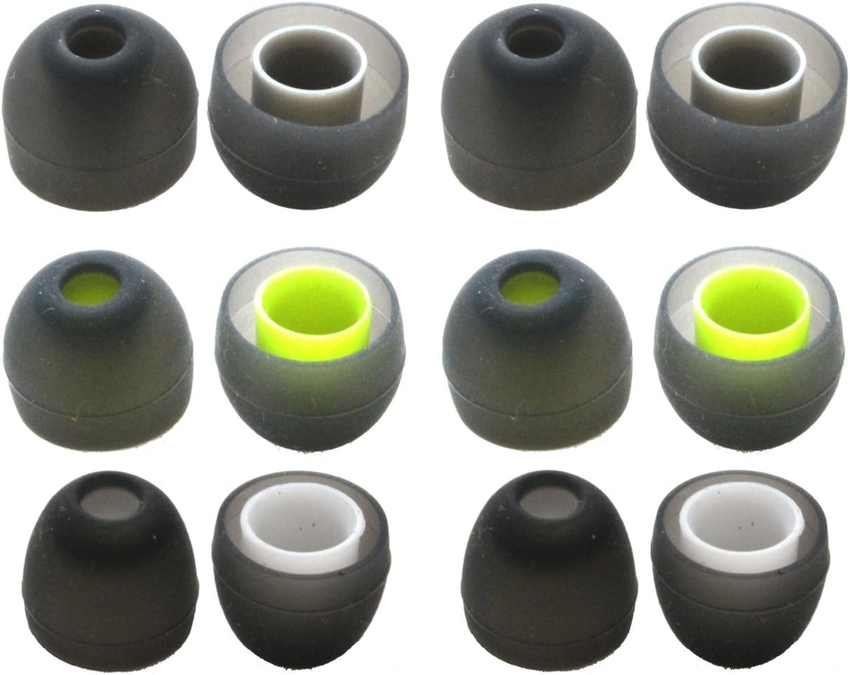 Zotech 6 Pairs of Ear Tips for Jaybird BlueBuds X, X2, X3 & X4 Bluetooth Headphones. (S/M/L)