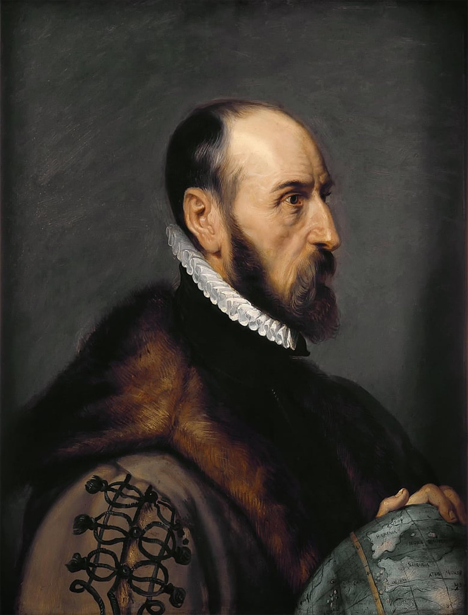 POSTERIIk Vintage Art Print Images Pictures Print Portrait of Abraham Ortelius by Peter Paul Rubens Modern Colour Posters for Office Home Decor 60x90cm