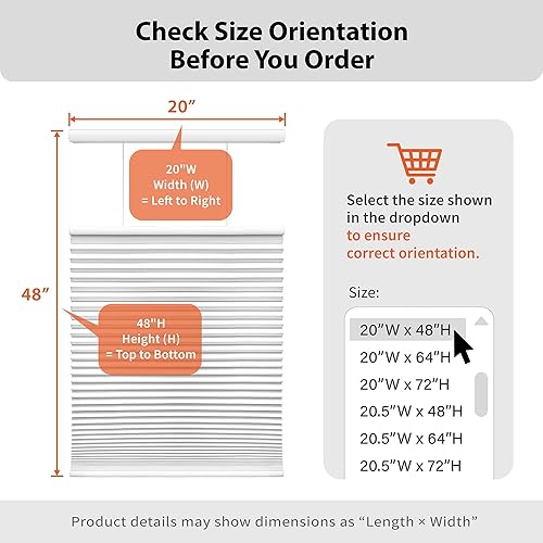 Miniatura 9 de DEZ Furnishings QGPO580640 - Pantalla inalámbrica de filtro de luz superior hacia abajo, 58 pulgadas de ancho x 64 pulgadas de largo, color blanco