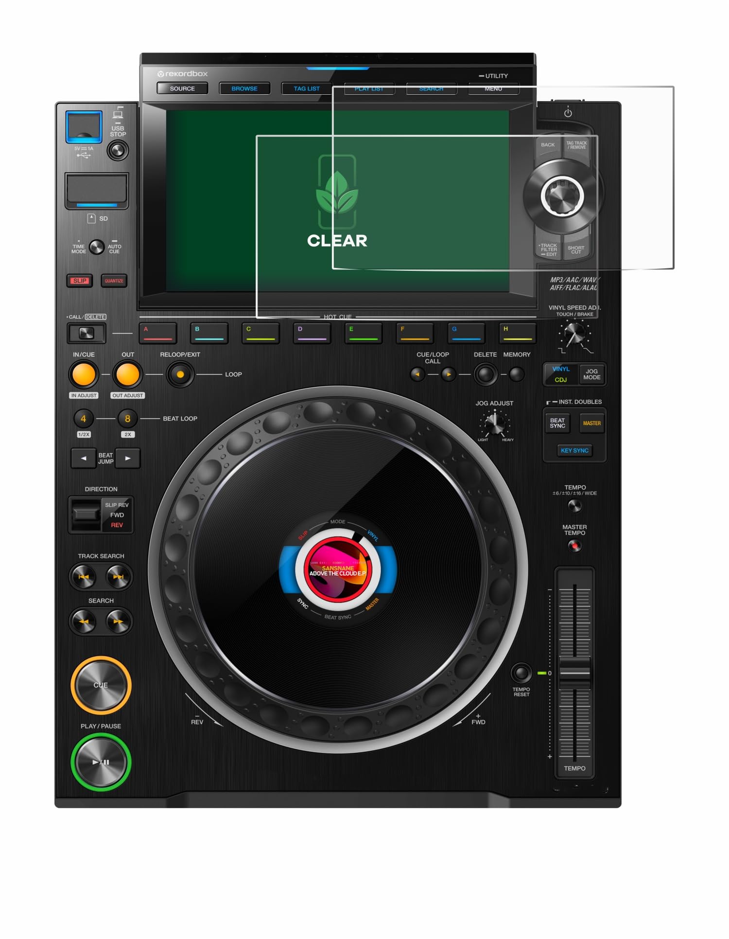 ScreenLeaf (2 Pack Screen Protector Compatible with Pioneer CDJ 3000 [Sustainable Screen Protection, Clear, Anti-Scratch]