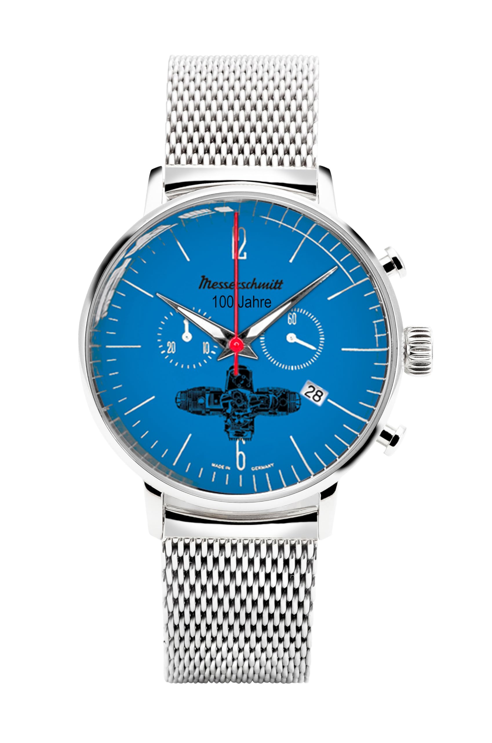 Montre Messerschmitt Boxer100-17M pour une lecture claire du cadran
