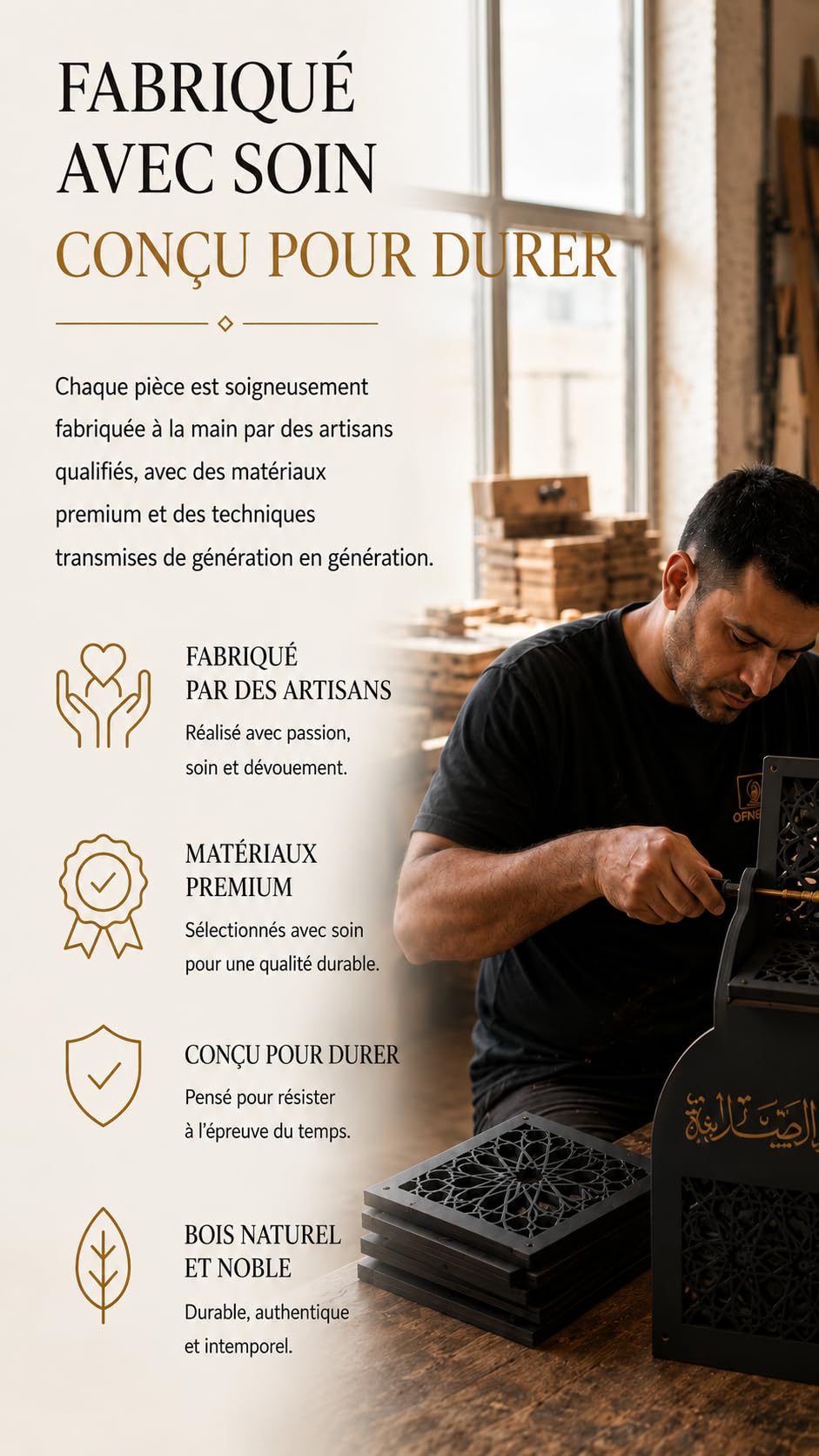Tapis de Prière Musulman Rangement Coran Tesbih Support