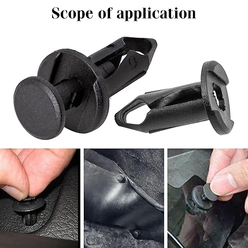 Miniatura 4 de 85 Uds. Clip de tuerca de perno del motor, protector contra salpicaduras del motor, kit de sujetadores de protección inferior deflector de aire,