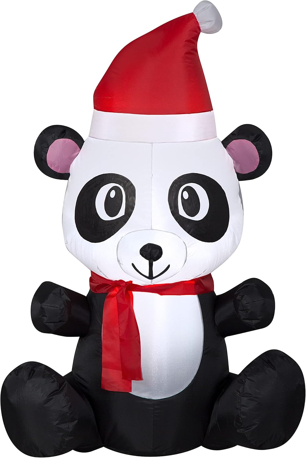 Gemmy Christmas Airblown Inflatable Panda, 3.5 ft Tall, Multicolored