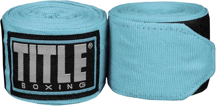 Title Boxing Fight Back Semi-Elastic Hand Wraps Boxing Wraps, Hand Wraps for Boxing Gloves, Boxing Hand Wraps, Boxing Equipment, Wrist Wraps Boxing