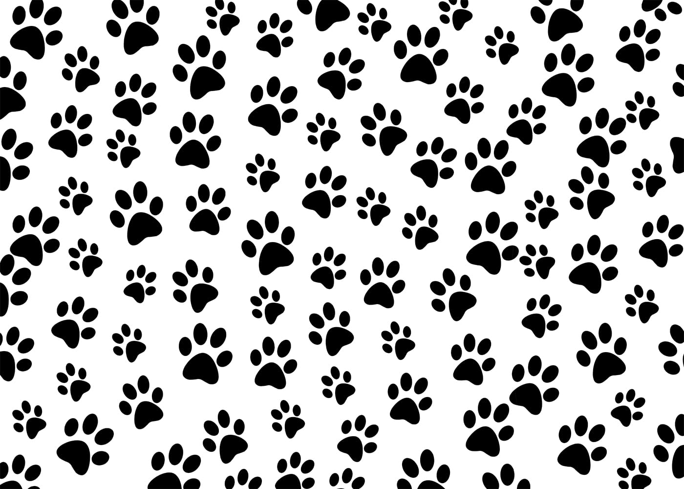 DULUDA 7x5ft Paw Prints Themed Backdrop Kids Birthday Party Supplies Puppy Dog Paw Print Photo Background Newborn Baby Shower Vinyl Pet Treat Party