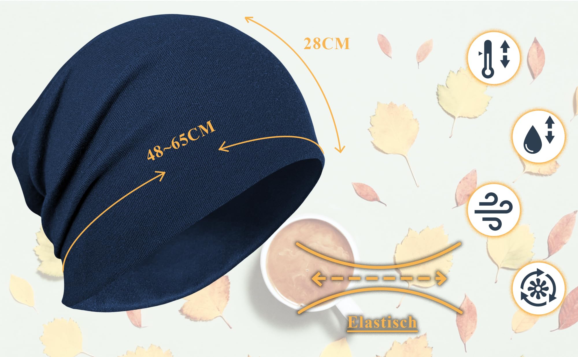 Beanie czapka męska, damska, nakrycie głowy, czapka do biegania, czapka sportowa, czapka zimowa, czapka rowerowa pod kask, do biegania, na zimę i jesień