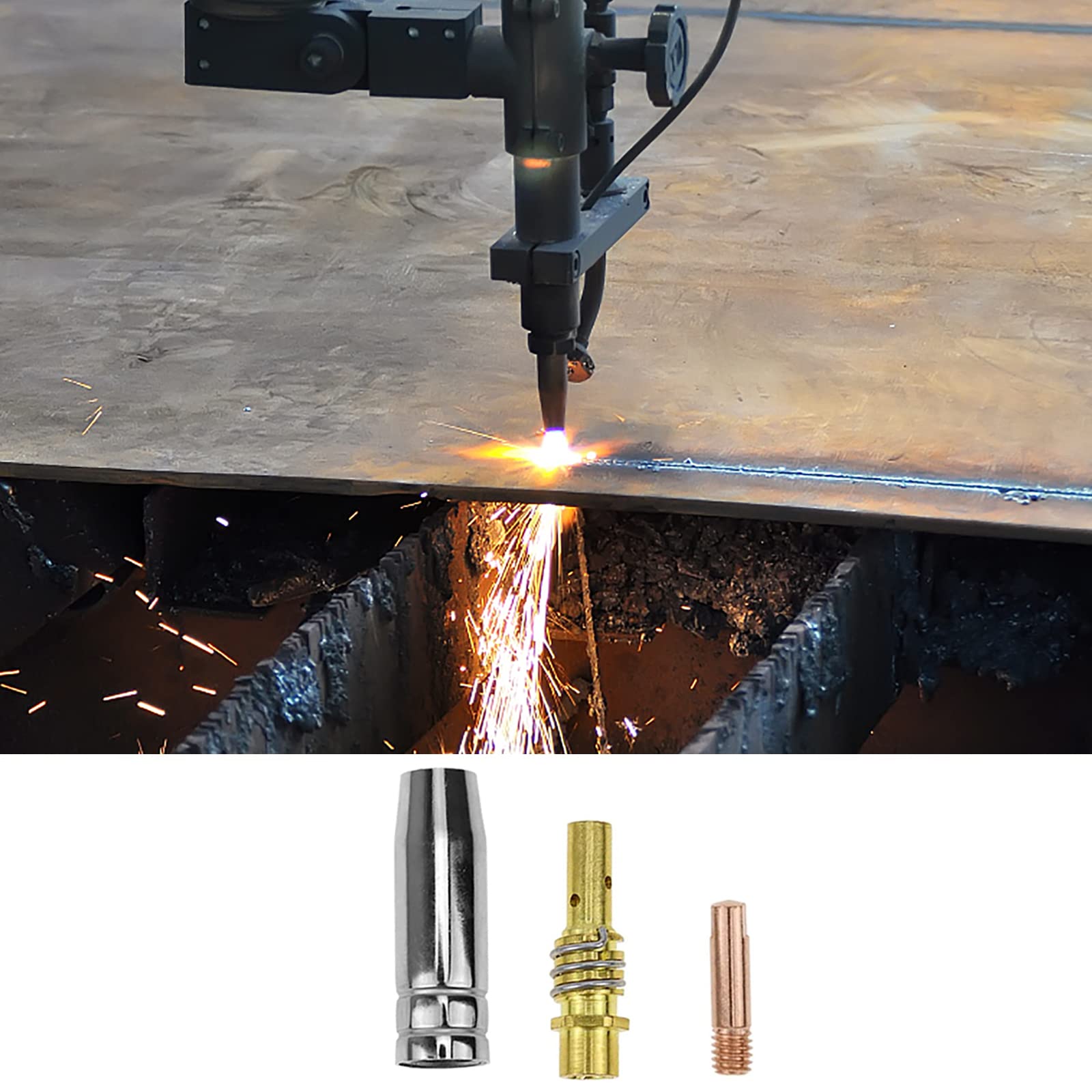 MIG MAG MB-15 - Set Di Ricambio - 15 Pezzi - Ugelli A Gas, Ugelli Di Corrente - VECTOR WELDING