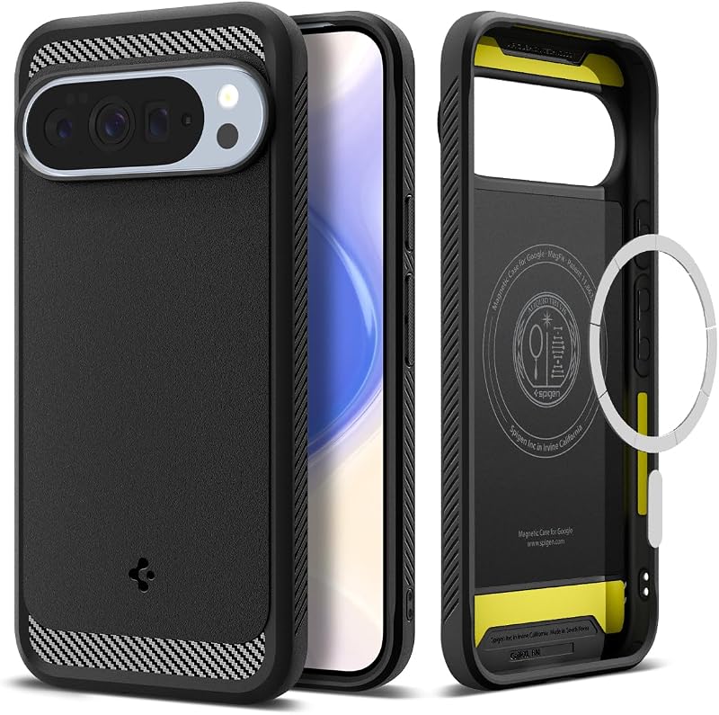 Funda para Pixel 10 Pro XL, Rugged Armor MagFit (2025) [diseñada para Pixelsnap, compatible con accesorios MagSafe] - Negro mate
