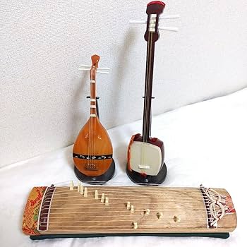 ミニお琴、三味線の2点セット お手引き付き ミニお琴、三味線の2点