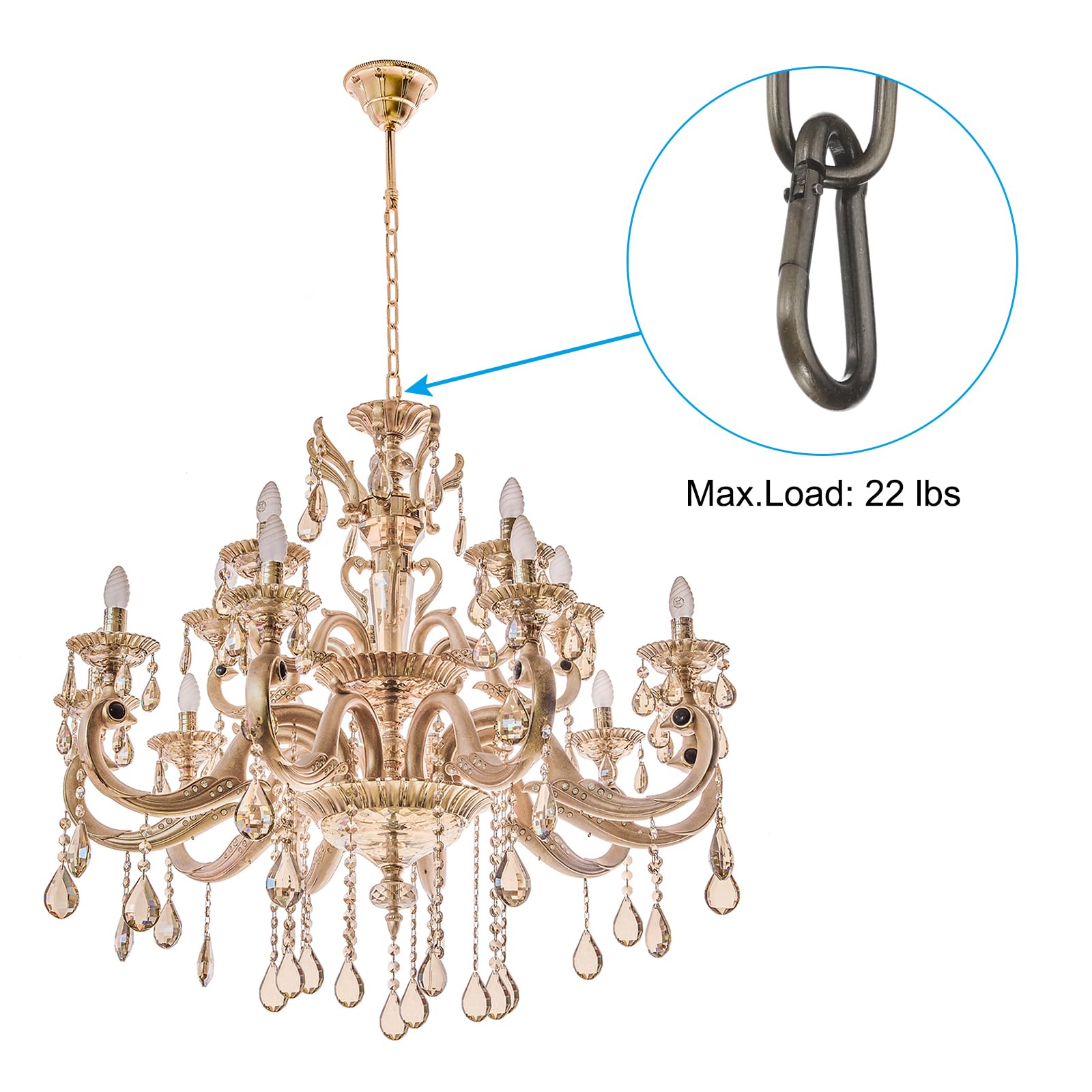 ☆kovil☆ Amazon | PATIKIL 1.82 M ブロンズ 仕上げ照明吊り下げチェーン 金属