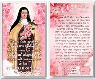 St. Therese of Lisieux Laminated Prayer Cards pack of 20