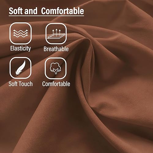 Miniatura 4 de Silla Lazy con otomana, silla moderna con reposapiés plegable, silla de acento de salón, cómoda silla de lectura (marrón oscuro)