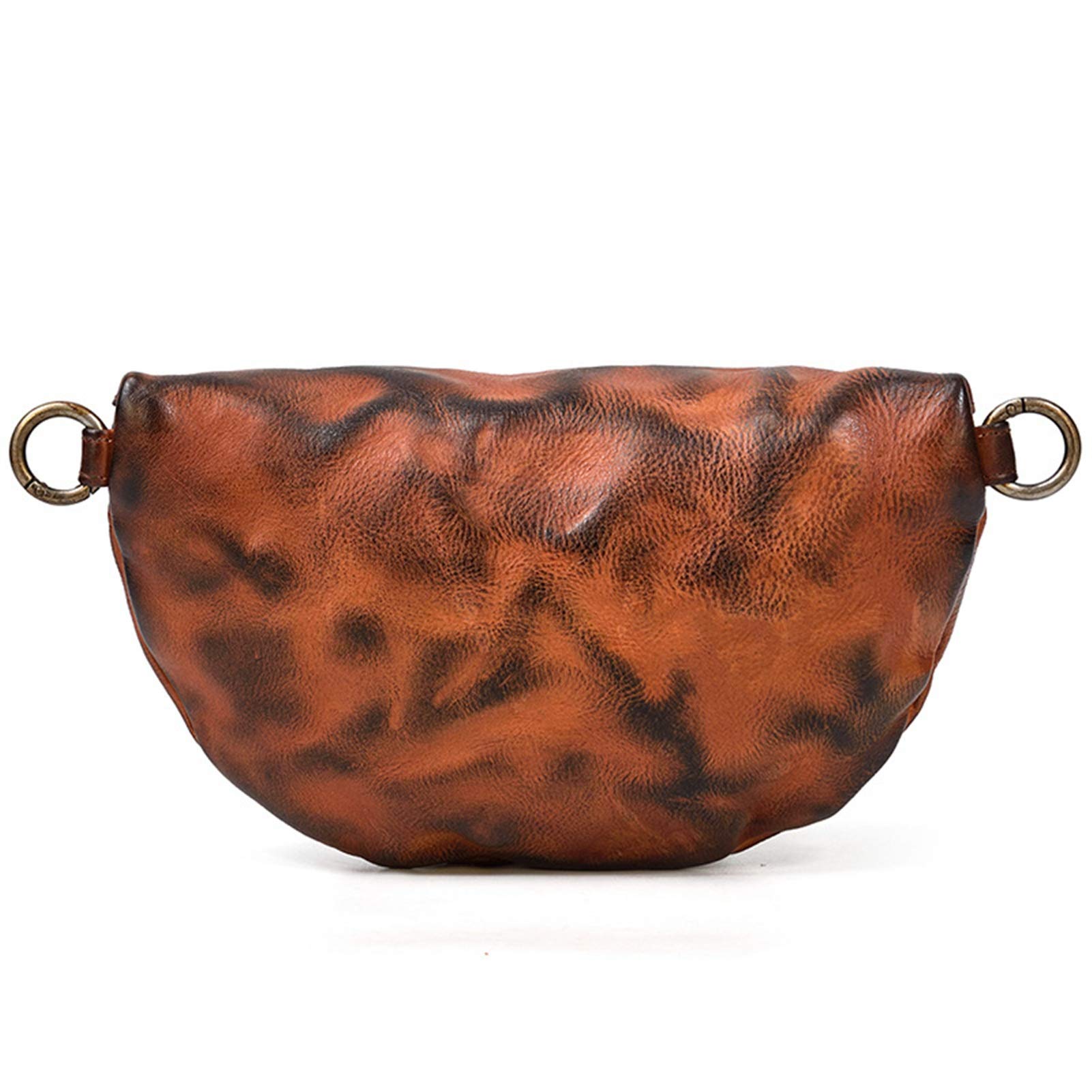Bolsa de Cintura Riñonera Deportiva para Hombre, Festival bolso de la cintura del paquete de Fanny pechera del vago bolsa de las mujeres del cuero genuino del hombro de Crossbody del teléfono monedero