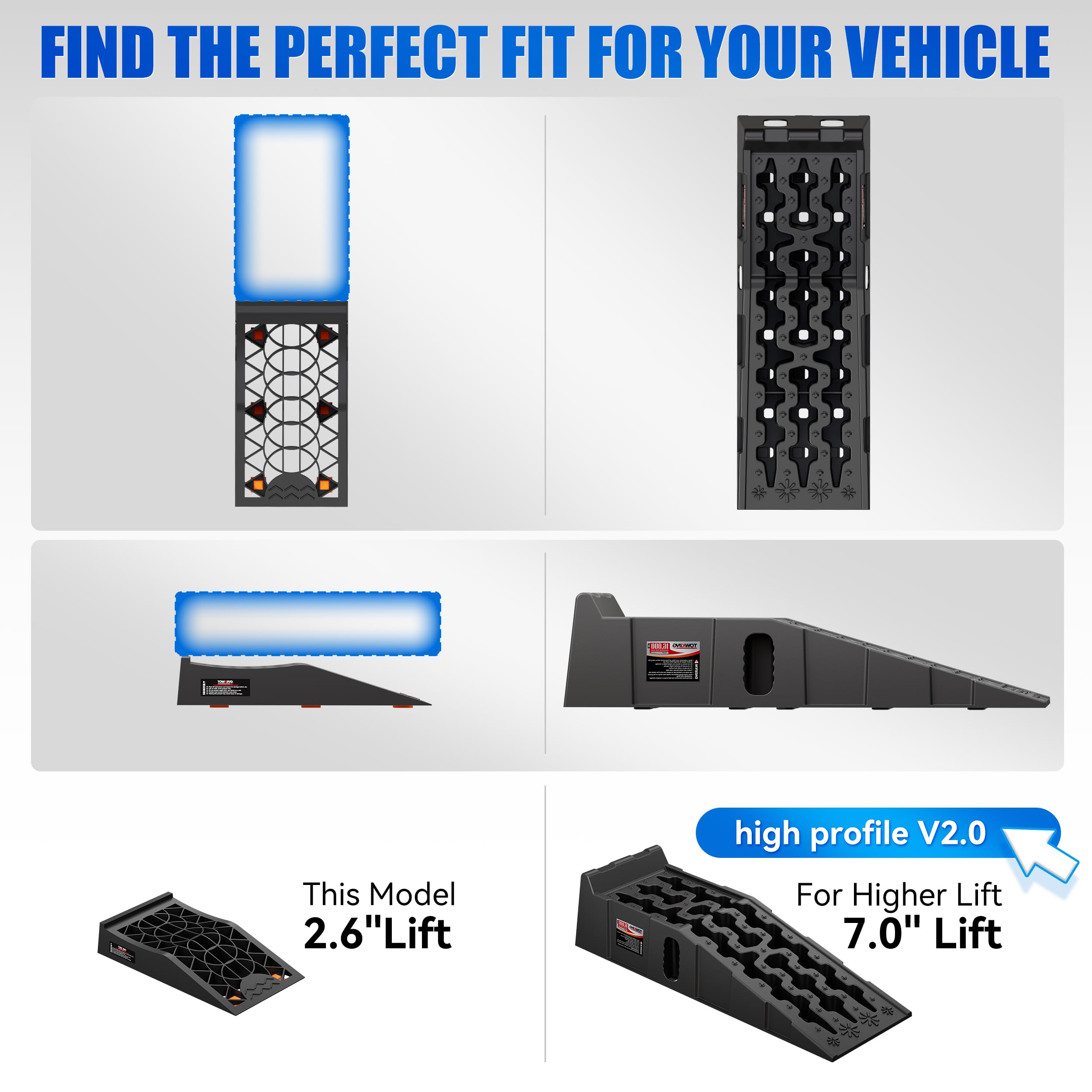 Car Ramps - 2.6" Low Profile Lift -8 Car Ramps - 2.6" Low Profile Lift -8