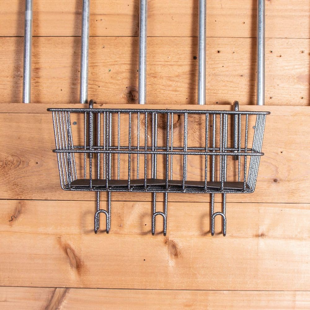 EASY-UP Pro Series Stall Basket & Tack Rack | Convenient Organizational Solution for Equestrian Equipment | Ideal for Show & Home, Holds Essential Horse Items