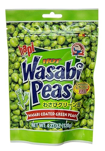Hapi Hot Wasabi Peas 4.23 oz bolsa de HAPI