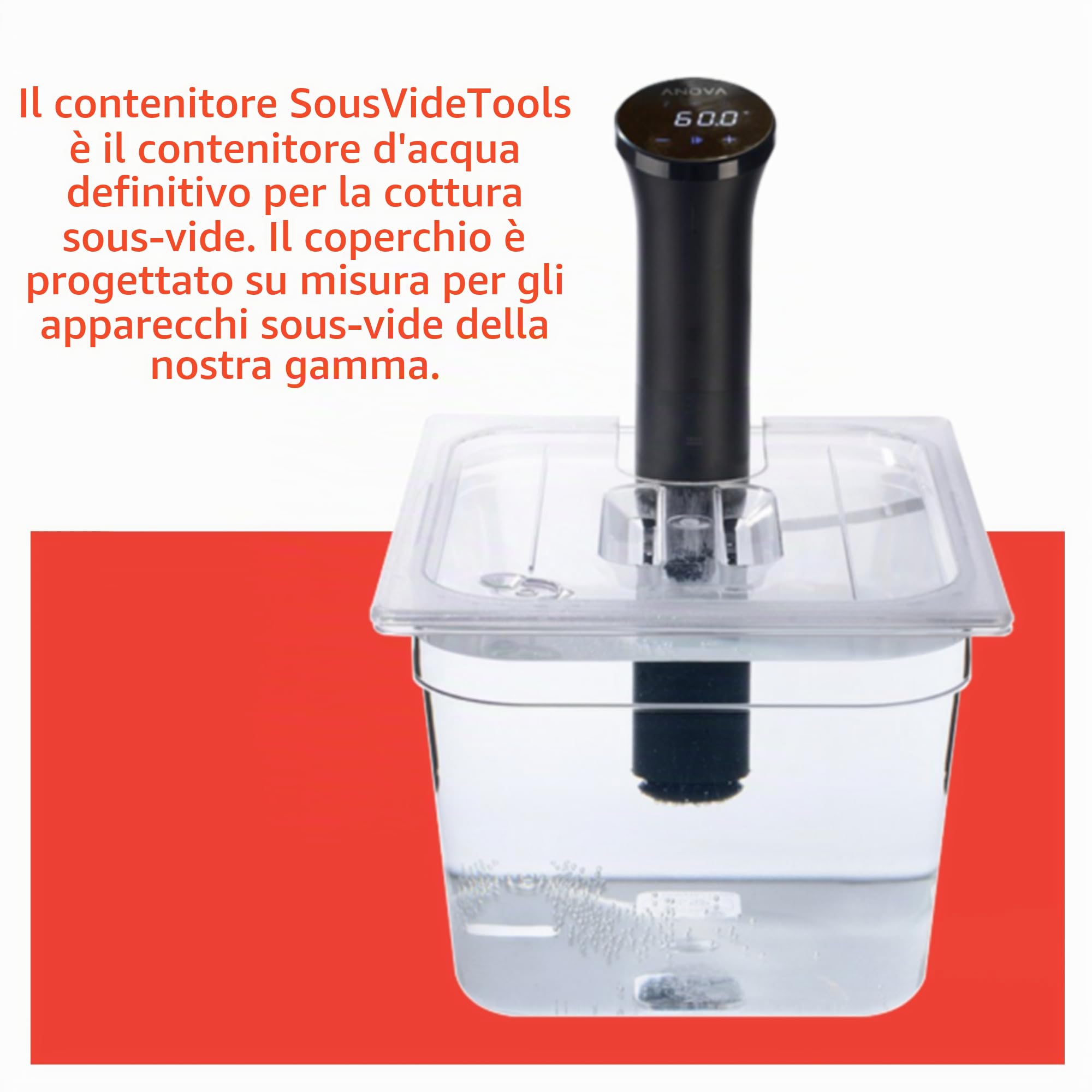 Sous Vide Tools Contenitore in Policarbonato Trasparente da 11.6 Litri — immagine 4 di 11