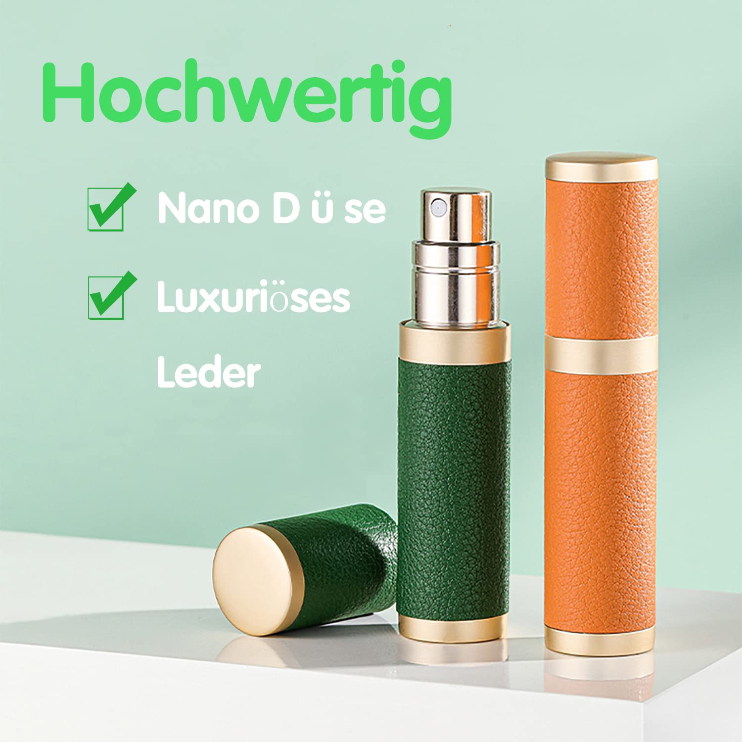 Parfümzerstäuber Nachfüllbar Parfüm Flaschen Portable Zerstäuber Mini Sprühflasche Taschenzerstäuber für Reise Unterwegs 5ml