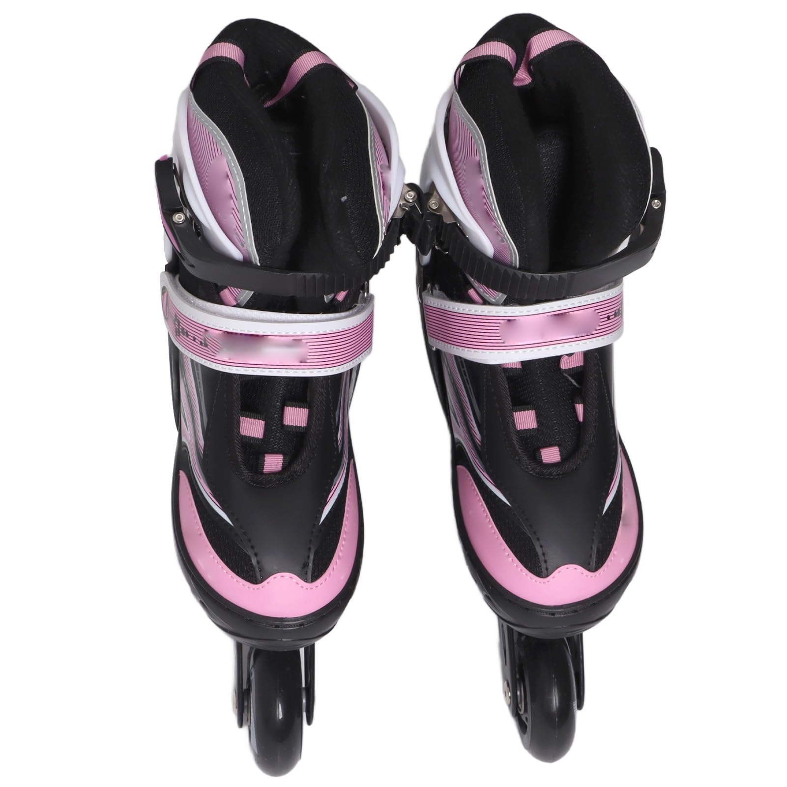 Patins pour Enfants, Patins à roulettes Roses M Réglables en PU, à roulettes Stables pour Fille, Garçon et Adolescent