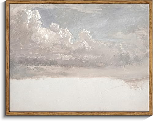 Miniatura 8 de InSimSea Arte de pared enmarcado para habitación, decoración ecléctica, pintura de praderas y montañas, arte de pared para sala de estar,