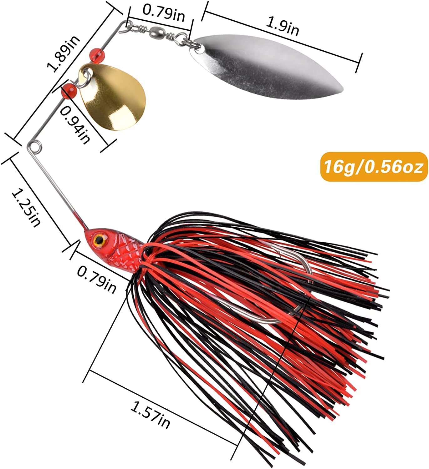 SPINNERBAIT SPINO 10,5GR AYU CAPERLAN