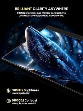 UPERFECT 4K OLED Portable Monitor, 13.3 UHD 3840x2160 Laptop Display, 150% sRGB, 500 Nits, 1ms Response, Ultra-Slim Aluminum Design, Travel Monitor for PC, Phone, Game Console - UColor O Lite