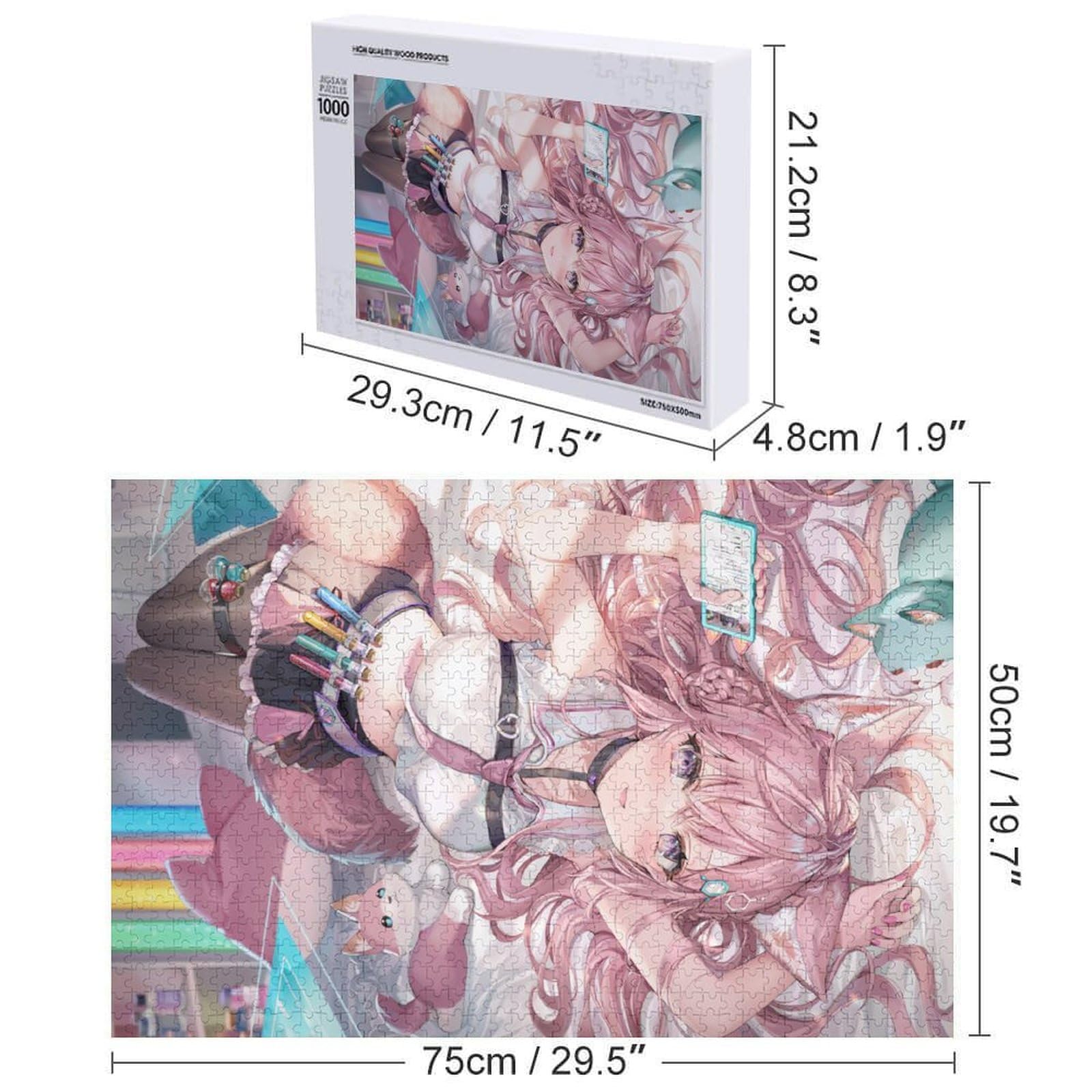 Amazon.co.jp: Hololive Jigsaw Puzzle 300 Pieces, 500 Pieces, 1000