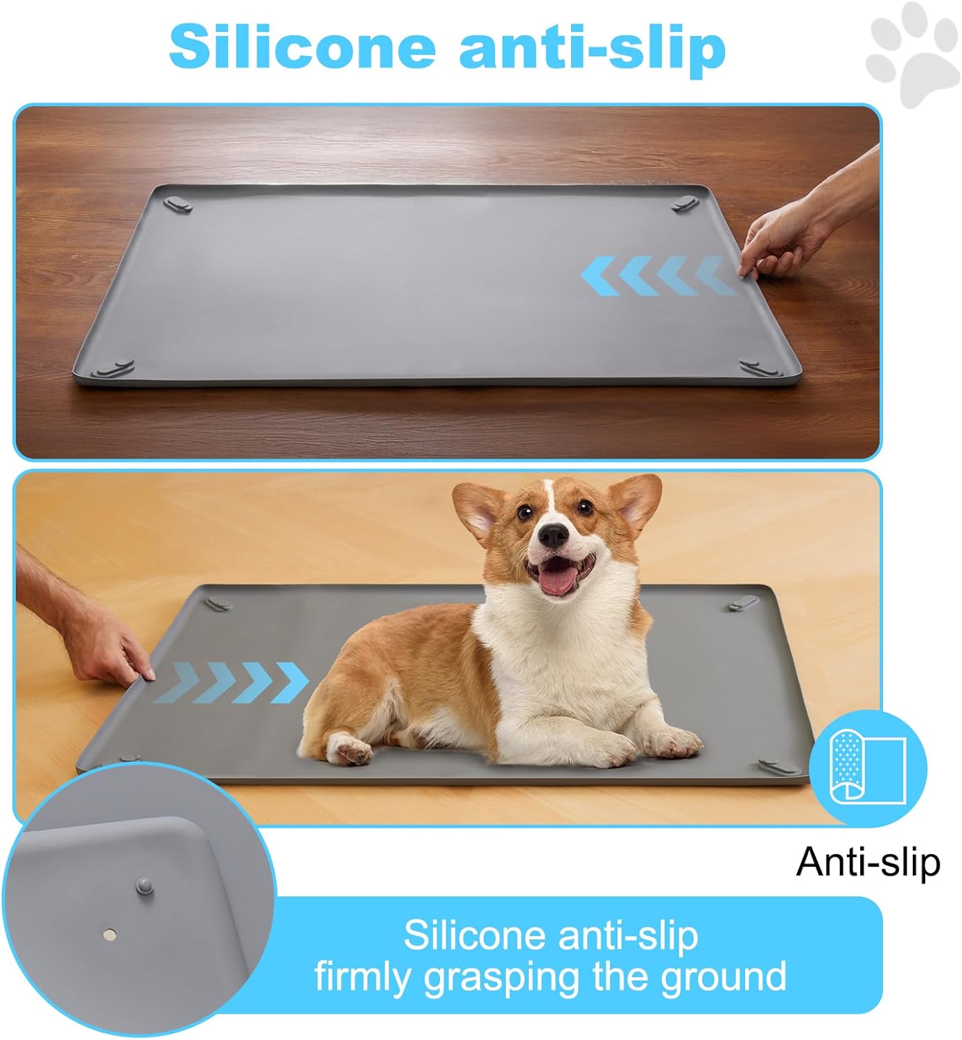 16in x 24in Dog Pee Pad Holder - Leak-Proof Non-Slip Indoor Tray, Fits Standard Puppy Pads, Ideal for Puppy Potty Training (S) - Image 4