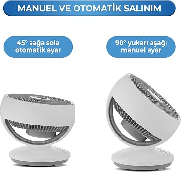 Sinbo SF-7702 Sessiz Masaüstü Vantilatör | Kumandalı 1.5 mt Kablolu Mini Fan | Otomatik Salınımlı Aroma Hazneli