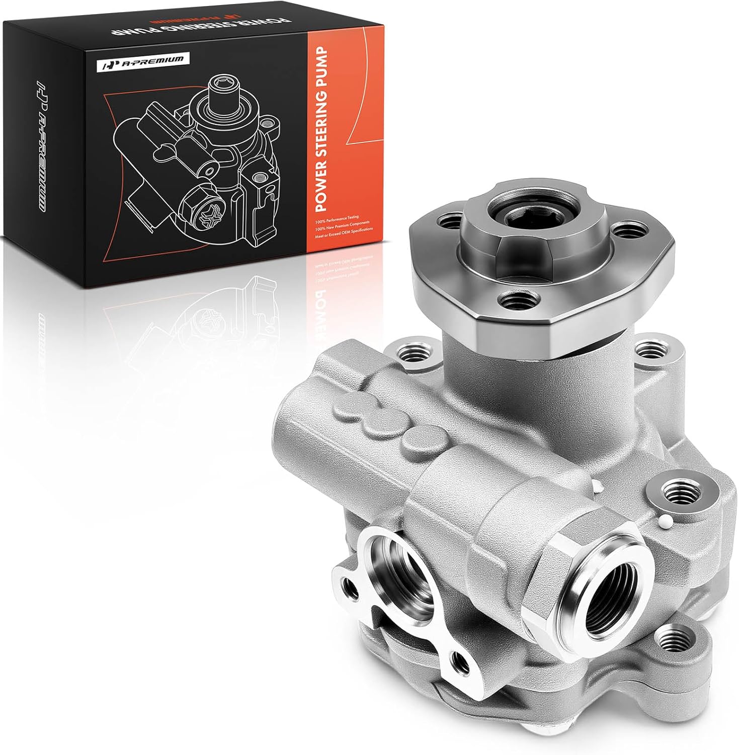 A-Premium Power Steering Pump Compatible with Volkswagen Jetta/Saveiro 2011-2015, Passat 2012-2014, Beetle 2012-2014, CrossFox 2007-2009 2011-2013, 1.8L 2.0L 2.5L, Replace # 5C0422152G, 5C0422152H