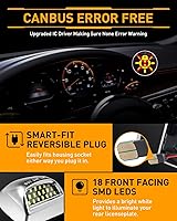 Vista 5 de LESAUCE Juego de 2 lámparas LED completas para matrícula con carcasa cromada para Chevy Silverado 1500 2500 3500 Suburban Tahoe GMC Sierra Yukon XL