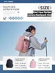 Llano Sac à dos pour appareil photo DSLR/SLR/Mirrorless – Sac de photographie imperméable avec fente d'ordinateur portable & Porte trépied
