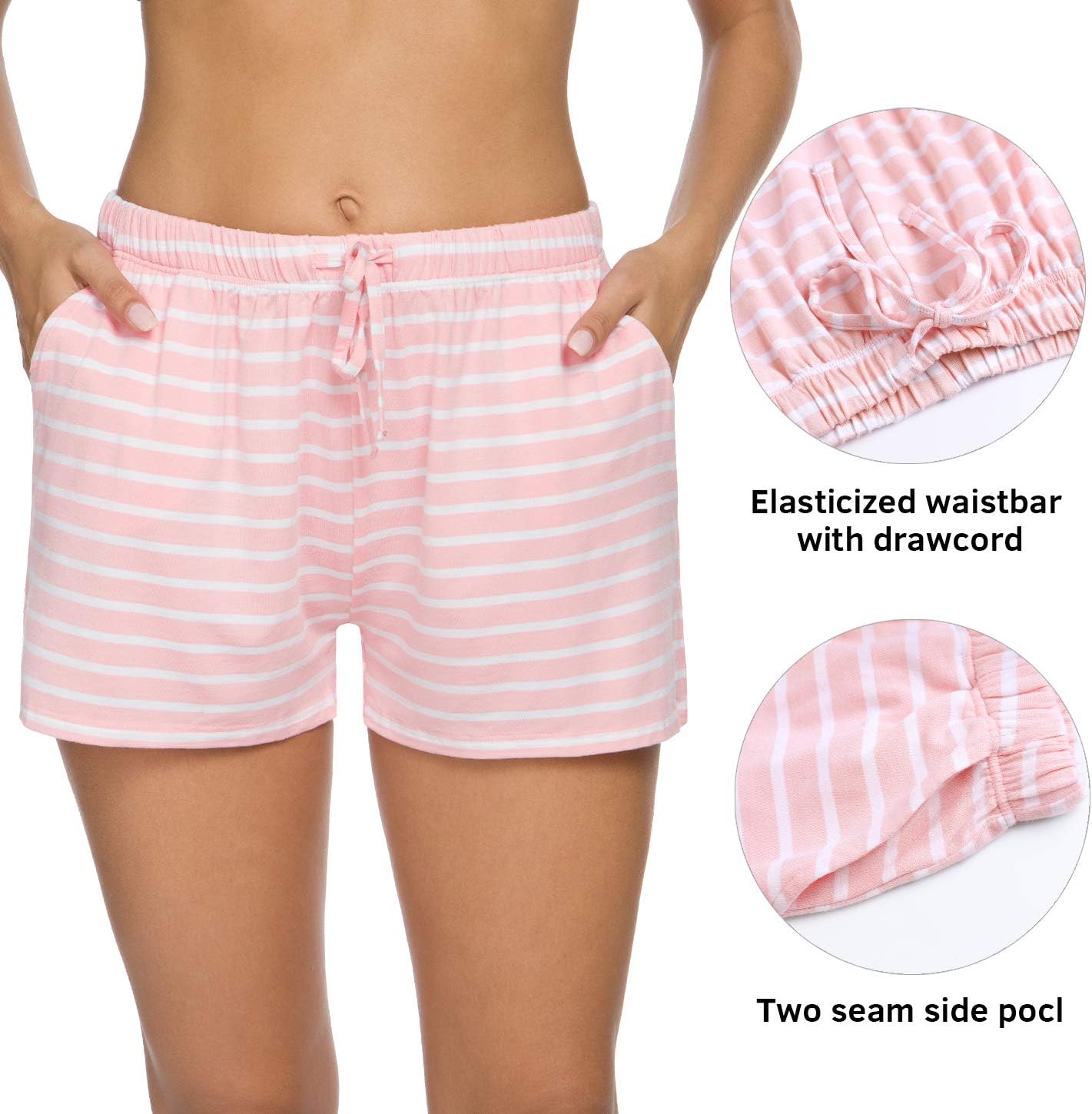 Orrpally Pajama Shorts Womens Lounge Short Sleep Shorts Pajama Bottoms