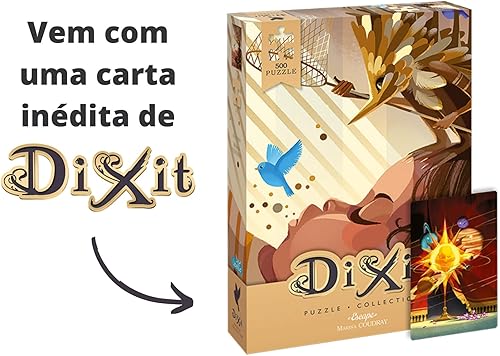 Miniatura 4 de Asmodee Dixit Escape - Rompecabezas de 500 piezas, divertido rompecabezas para niños y adultos, fácil de enmarcar, incluye una exclusiva tarjeta