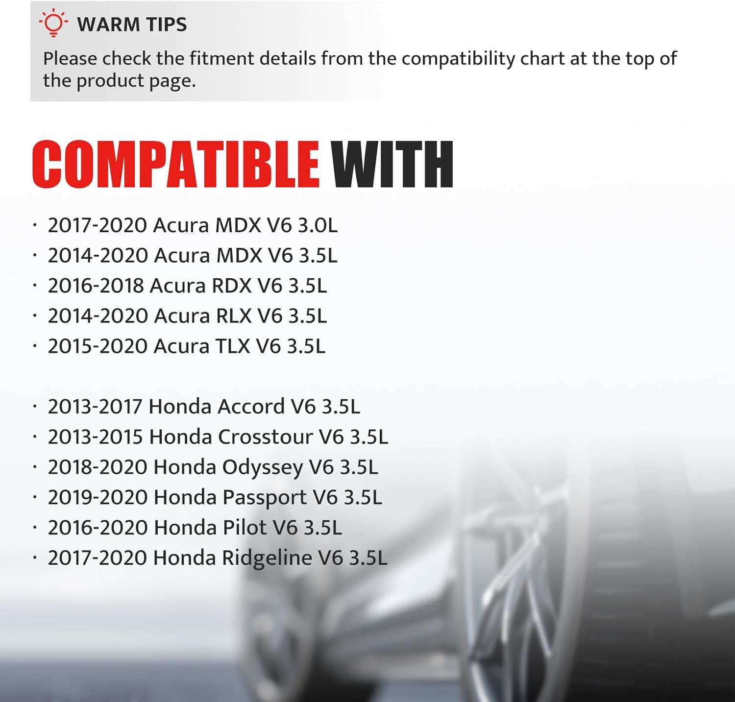 Ignition Coil Pack Compatible with V6 3.5 3.5L 2014 2015 2016 2017 2018 2019 2020 Acura MDX RLX TLX, Honda Accord Pilot Ridgeline Crosstour Odyssey Passport, UF713 6732316, Set of 6