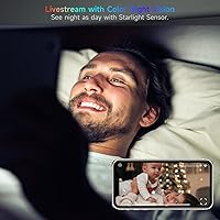 Vista 5 de 4PCs Indoor Security Camera Wireless, 4MP HD WiFi Home Security Camera with Magnetic Mount, Window Camera for Indoor Use, AI Motion Detection, 24/7